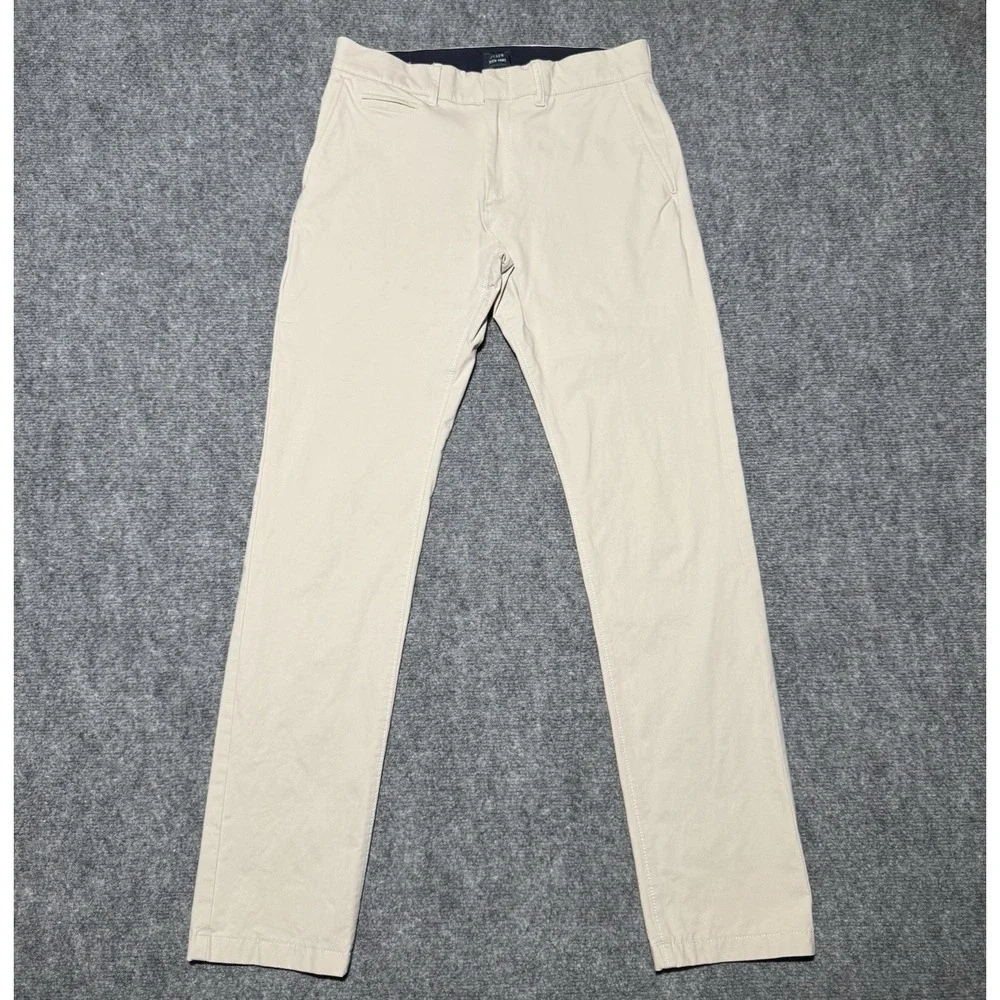 J.Crew 484 Slim-Fit Stretch Tech Chino Pant Beige Brown W29, 30" Inseam - Picture 1 of 16
